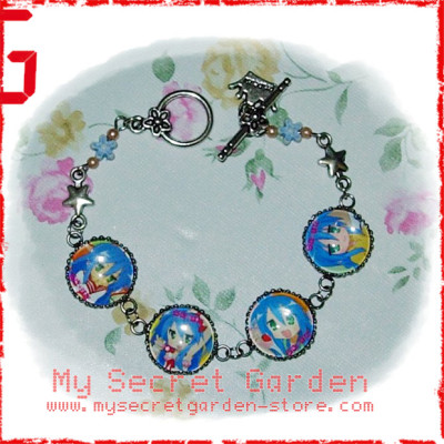 Lucky Star らき☆すた Raki☆Suta Konata Izumi anime Cabochon Bracelet 